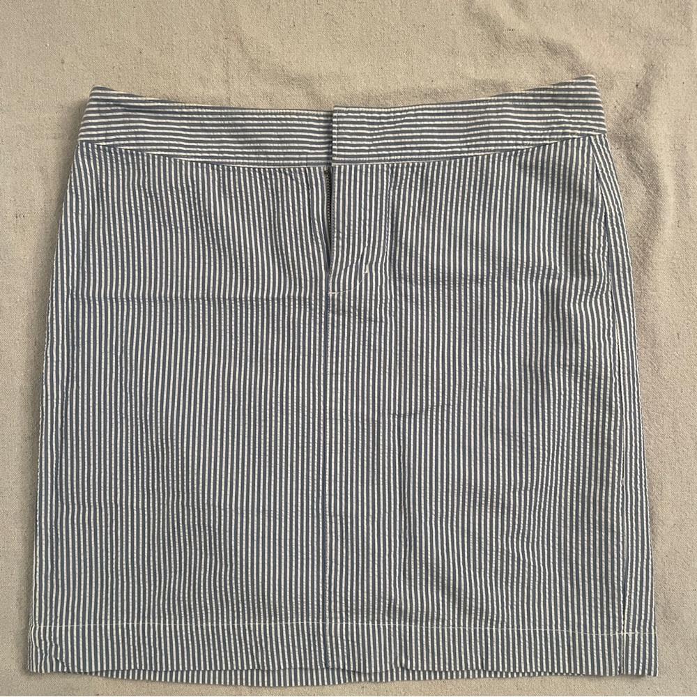 Pin striped skirt blue and white